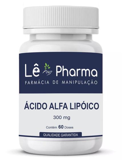 Ácido Alfa Lipóico LePharma 300 mg 60 Cápsulas Menor preço em Ácido Alfa Lipóico LePharma 300 mg 60 Cápsulas