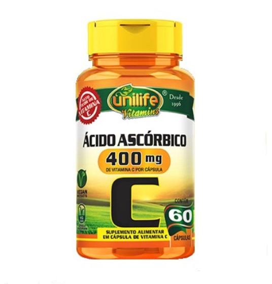 Imagem de Ácido Ascórbico - Vitamina C Pure 750mg 60 cáps - Unilife