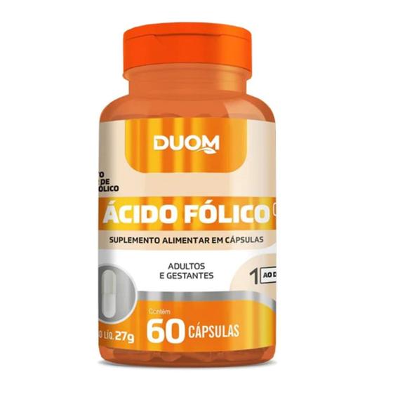 Imagem de Acido Folico (B9) 60cps 250mg (1 ao dia) Duom