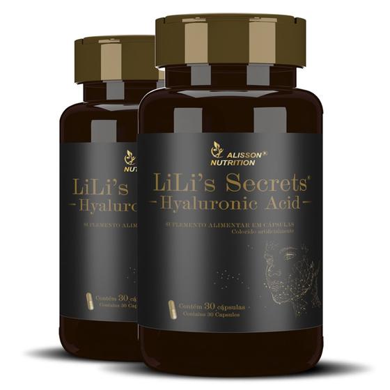 Imagem de Ácido Hialurônico 75mg Hyaluronic Acid 2x30 cápsulas softgels - Lilis Secrets