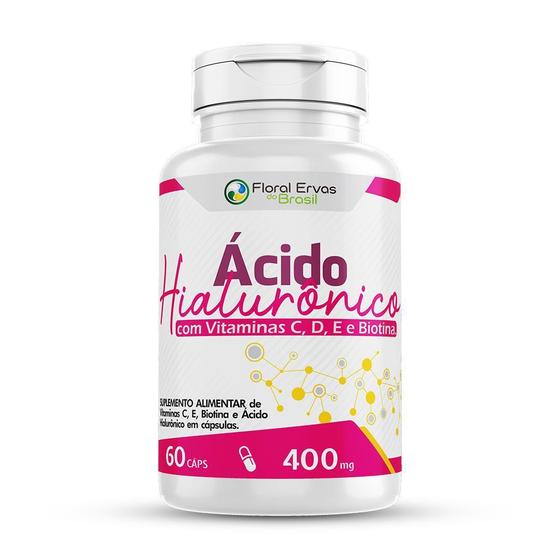 Imagem de Ácido Hialurônico Biotina Colágeno Vitamina E, C 60 Cápsulas