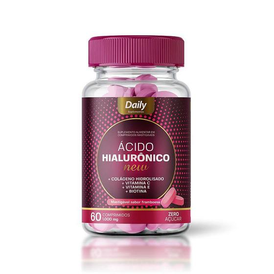 Ácido Hialurônico C/ Colágeno Hidrolisado 60 Comp 1000 Mg - Daily Life ...