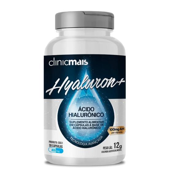 Imagem de Ácido Hialurônico Hyaluron+ 30 cápsulas 400mg ClinicMais