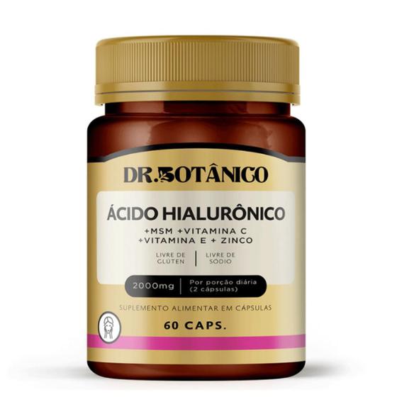 Imagem de Acido Hialuronico + Vit C + Zinco 60 Capsulas Dr Botanico