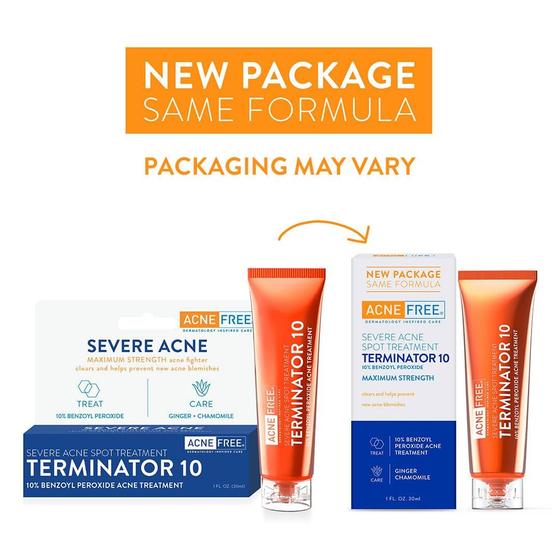AcneFree Terminator 10 - Tratamento Local com 10% de Peróxido de Benzoíla