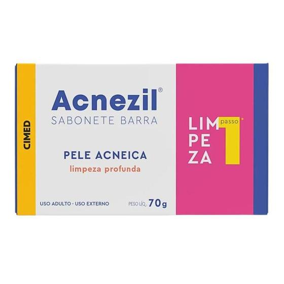 Imagem de Acnezil sabonete barra pele acneica com 70g