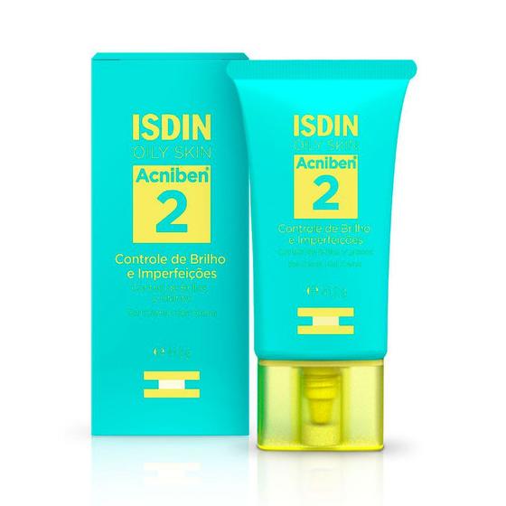 Imagem de Acniben 2 Isdin Oily Skin Gel Creme Controle de Brilho e Imperfeições 41,2g