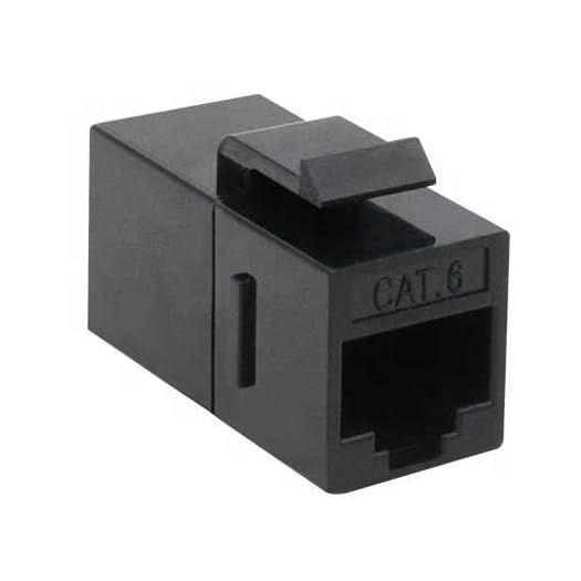 Imagem de Acoplador Ethernet CAT6 RJ45 Triplett - Extensor Preto