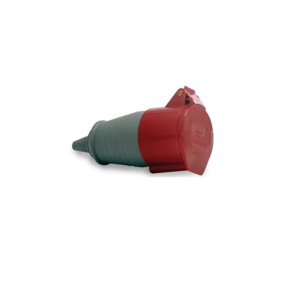 Imagem de Acoplamento Modelo 3P+T 16A 380/440v Cor Vermelho Referência 4056 - Soprano
