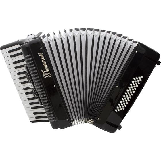 Imagem de Acordeon 48 Baixos 34 Teclas Ta 4805 Preto Thommasi F097