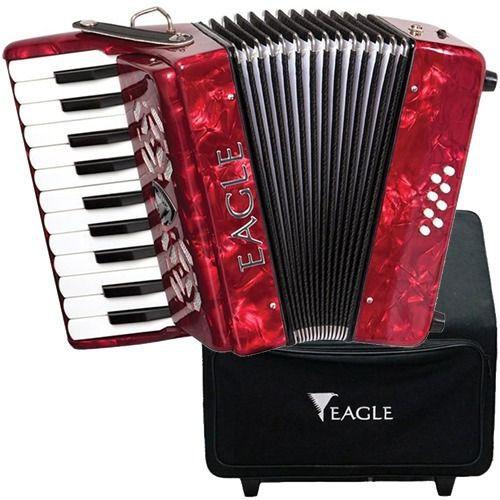 Imagem de Acordeon 8 Baixos 22 Teclas + Bag Ega8b Eagle O F E R T A