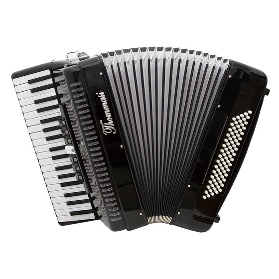 Imagem de Acordeon 80 Baixos 37 Teclas Ta 8009 Preto Thommasi F097