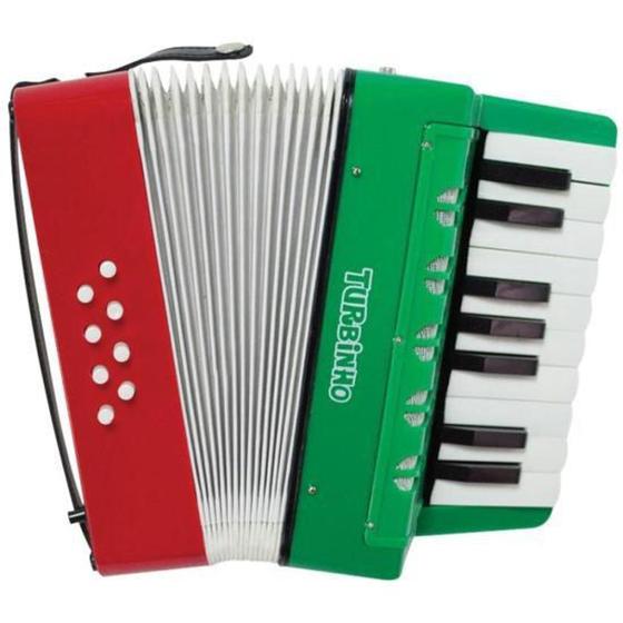 Imagem de Acordeon Infantil Turbinho 104 Vermelho/Verde