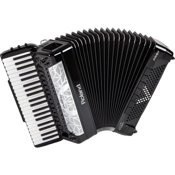 Imagem de Acordeon Roland Fr-8X-Bk Midi 41 Teclas 120Bx Com Bag Preto