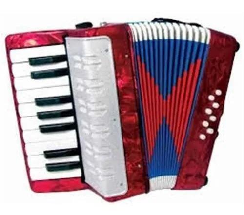 Imagem de Acordeon Sanfona Gaita Infantil 8 Baixos Brinquedo Crianas vermelho