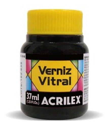 Imagem de ACRILEX - PRETO - 520 - Verniz Vitral 37ml