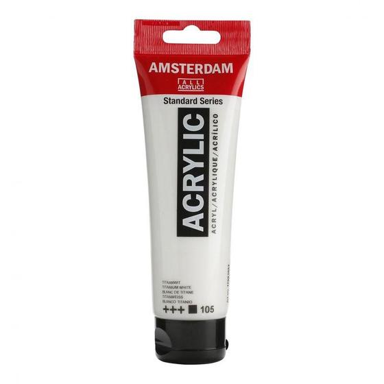 Imagem de Acrilica Amsterdam 105 Branco Titânio 120ml