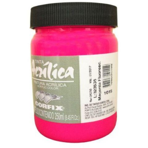 Imagem de Acrilica Corfix Fluo.1015 Magenta 250ml