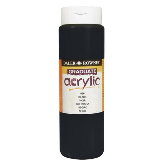 Imagem de Acrilica Graduate Daler R 500ml 026 Black