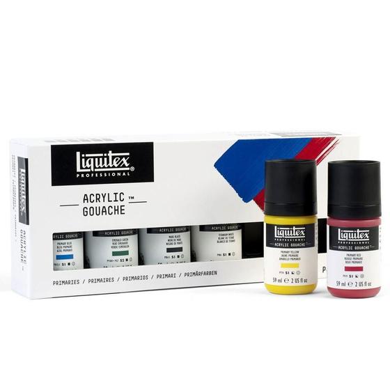 Imagem de Acrílica Guache Liquitex 59ml 6 Cores Primárias