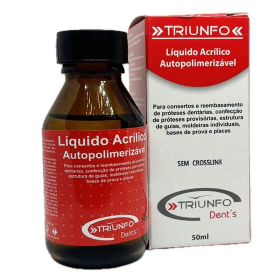 Imagem de Acrílico Auto Líquido 50ml Resina Consertos Reparos Triunfo