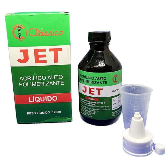 Imagem de Acrílico Auto Polimerizante Liquido 120ml Odonto Prótese e reparos gerais Resina