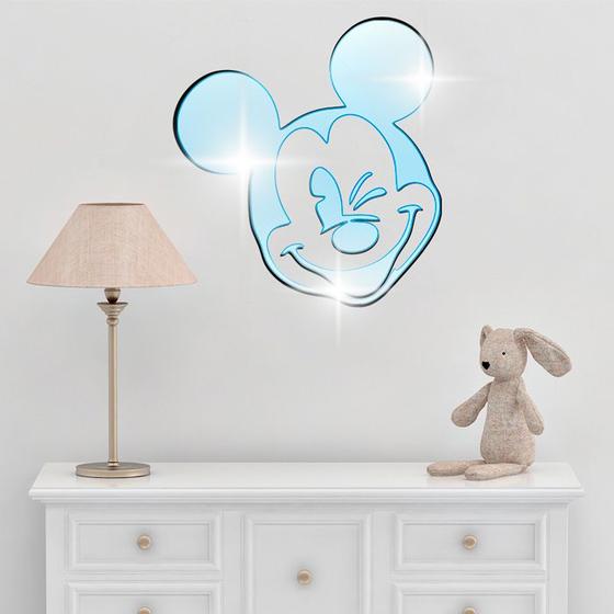 Imagem de Acrílico Decorativo Espelhado Mickey Mouse Azul
