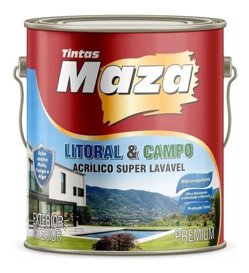 Acrílico Emborrachado Litoral E Campo Branco Maza 3,6 Litros - Tinta ...