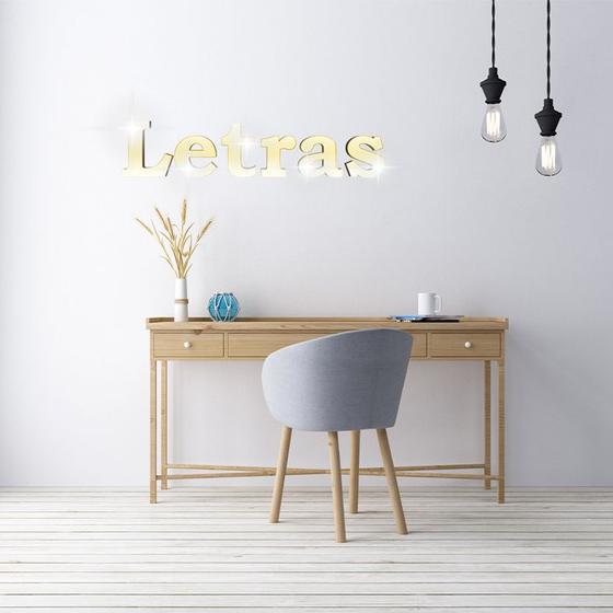 Imagem de Acrílico Espelhado Decorativo Profissão Letras Dourado