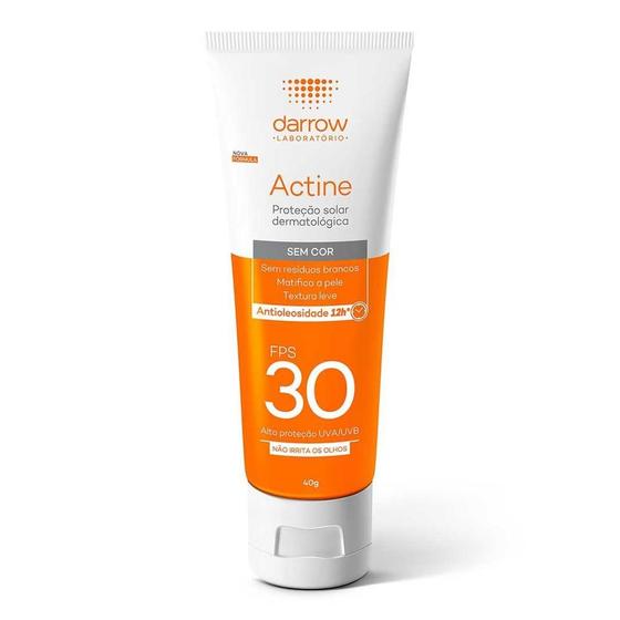 Imagem de Actine protetor solar sem cor fps30 com 40g