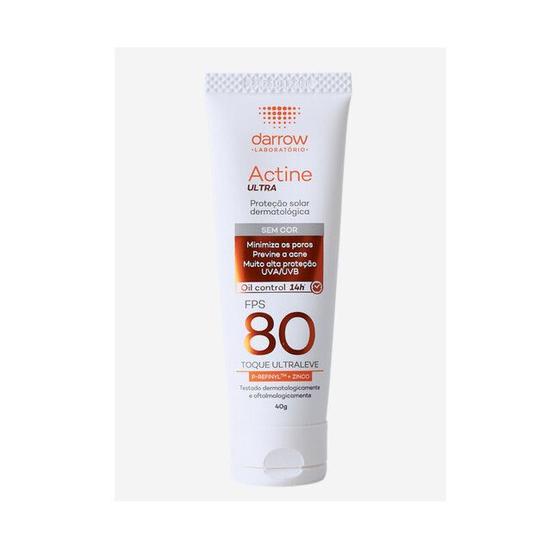 Actine protetor solar ultra fps 80 40g - DARROW Imagem de Actine protetor solar ultra fps 80 40g