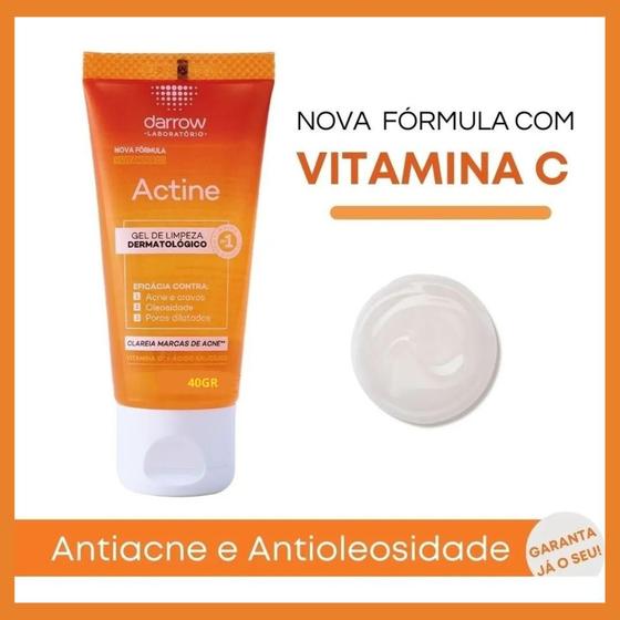 Imagem de Actine sabonete  em gel facial Antiacne e Antioleosidade  40g com vitamina c