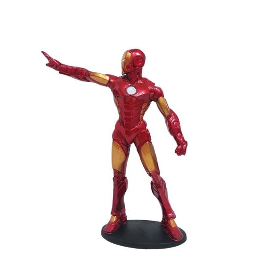 Imagem de Action Figure Boneco Homem de Ferro Resina 20cm