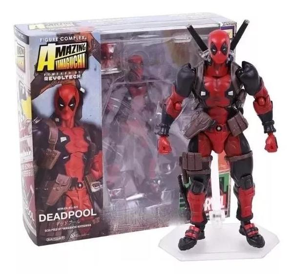Imagem de Action Figure Deadpool Amazing Yamaguchi Com Acessórios