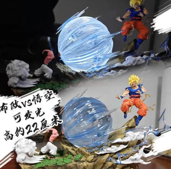 Imagem de Action figure Dragon Ball Majin Boo Vs Goku C/ Led