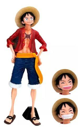 Imagem de Action Figure Luffy Monkey One Piece Anime Boneco 28cm