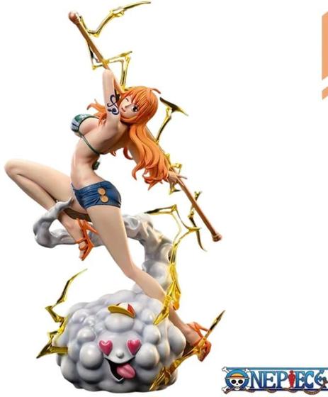 Imagem de Action Figure Nami One Piece 29 Cm Boneca Anime com Caixa Estatueta Colecionavel