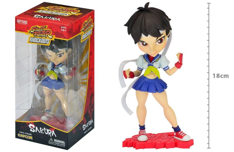 Imagem de Action Figure Sakura - Street Fighter Knockouts - Cryptozoic