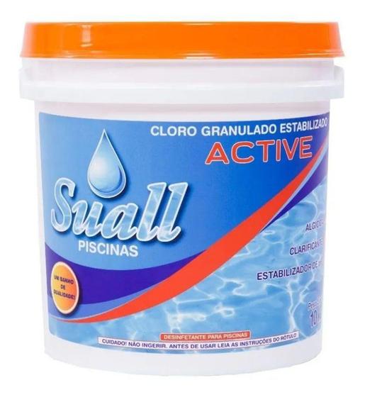 Imagem de Active Cloro Granulado Estabilizador 10Kg - Suall