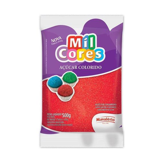 Imagem de Açúcar colorido mil cores 500g mavalério