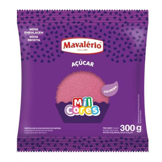 Imagem de Açúcar Cristal Rosa 300g - Mavalério