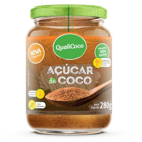 Imagem de Açúcar De Coco Vidro 280G. - Qualicoco