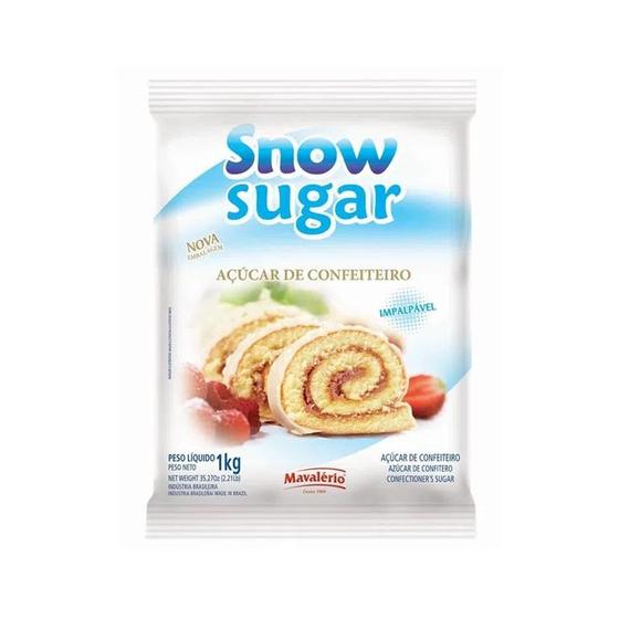 Imagem de Açúcar de Confeiteiro 1 kg - 1 unidade - Snow Sugar - Rizzo