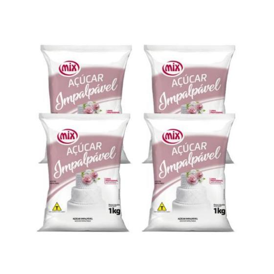 Imagem de Açúcar Impalpável Mix - 1Kg  com 4 unidades