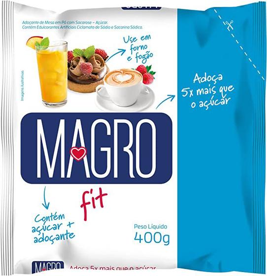 Imagem de Açúcar Light Magro 400g Kit Com 8und