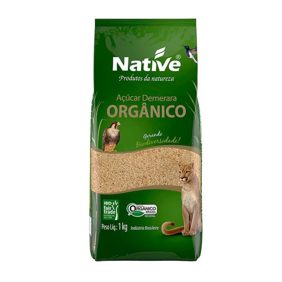 Açúcar Orgânico Native Demerara 1kg Imagem de Açúcar Orgânico Native Demerara 1kg