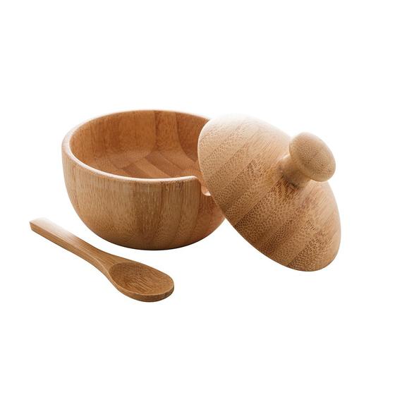 Imagem de Acucareiro c/ colher bambu 8x7,5cm class home