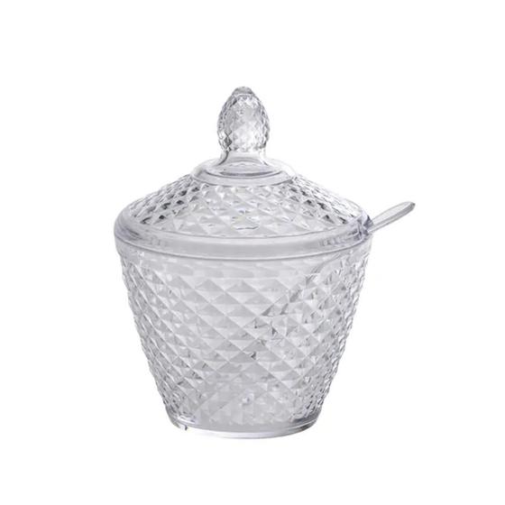 Imagem de Açucareiro de acrilico c/colher luxxor 400ml paramount