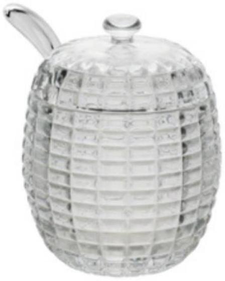 Imagem de Açucareiro De Cristal Com Colher E Tampa 210Ml