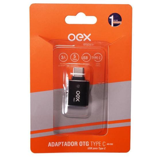 Imagem de Ad203 adaptador otg usb p/type c preto